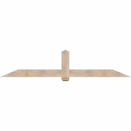 Ekena Millwork Eugene Smooth Timber Gable Bracket, Douglas Fir, 96"W x 20"H x 3 1/2"D x 5 1/2"F, 5/12 Pitch GBW096X20X0406EUG00SDF